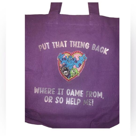 Monsters Inc embroidered tote - Picture 3 of 3